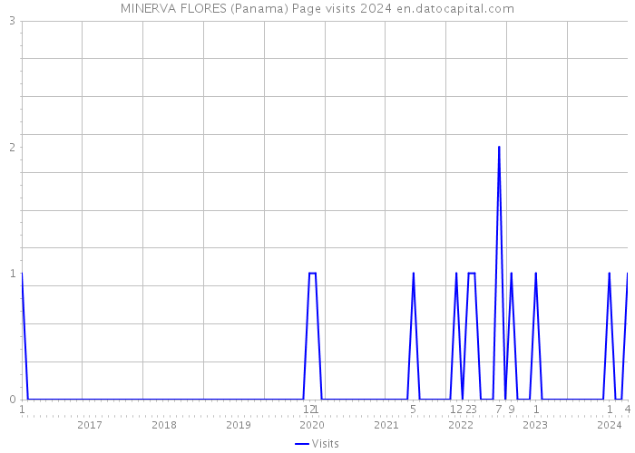 MINERVA FLORES (Panama) Page visits 2024 