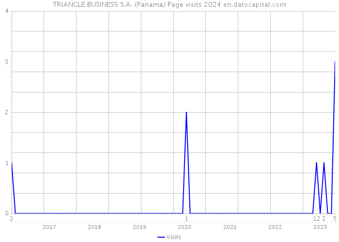 TRIANGLE BUSINESS S.A. (Panama) Page visits 2024 