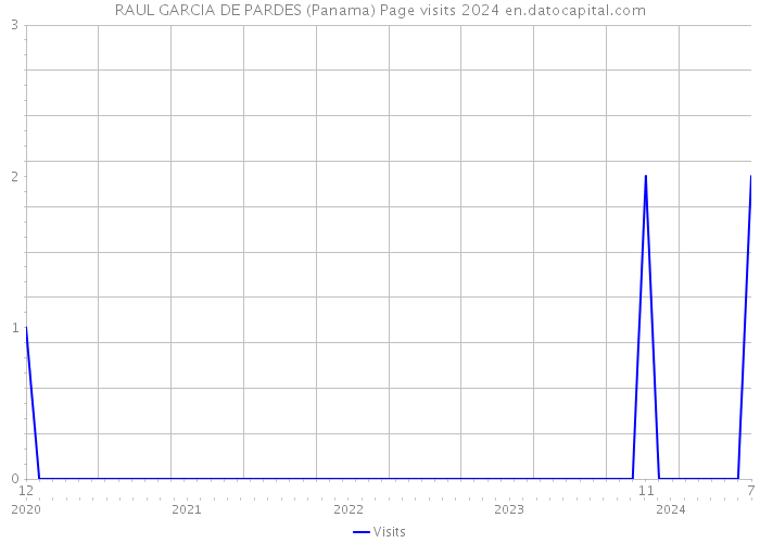 RAUL GARCIA DE PARDES (Panama) Page visits 2024 