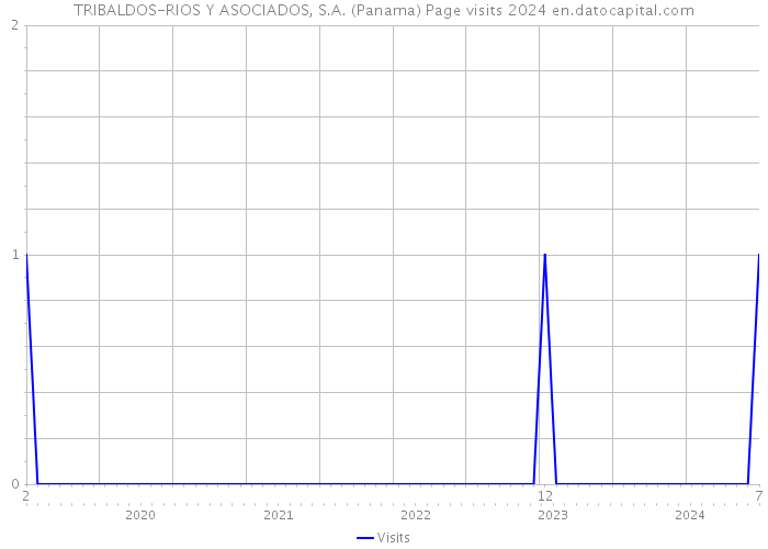 TRIBALDOS-RIOS Y ASOCIADOS, S.A. (Panama) Page visits 2024 