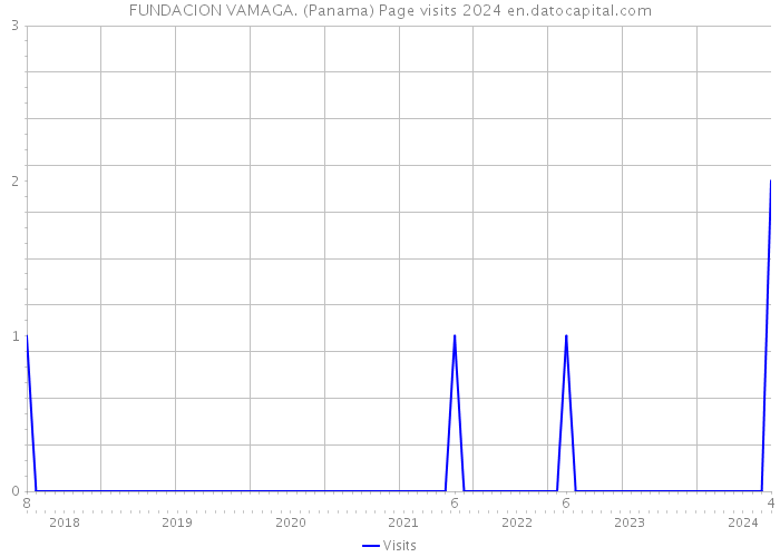 FUNDACION VAMAGA. (Panama) Page visits 2024 