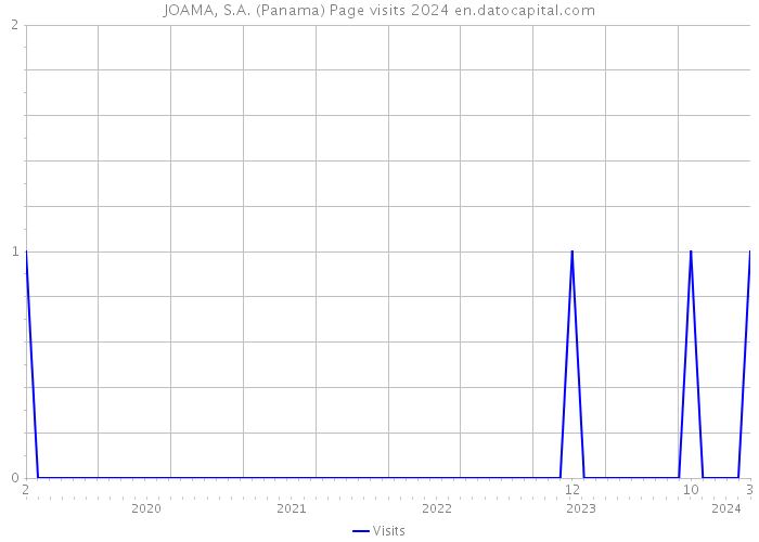 JOAMA, S.A. (Panama) Page visits 2024 