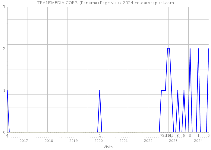 TRANSMEDIA CORP. (Panama) Page visits 2024 