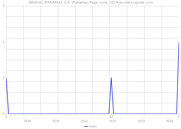 SENANG (PANAMA), S.A. (Panama) Page visits 2024 