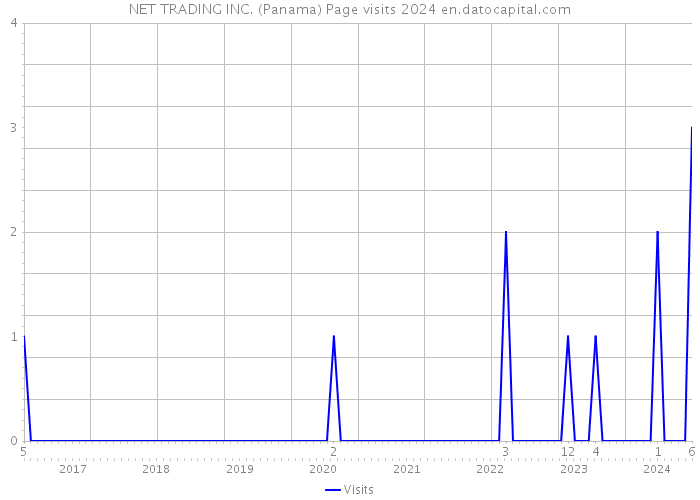 NET TRADING INC. (Panama) Page visits 2024 
