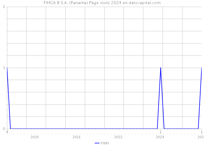 FINCA B S.A. (Panama) Page visits 2024 