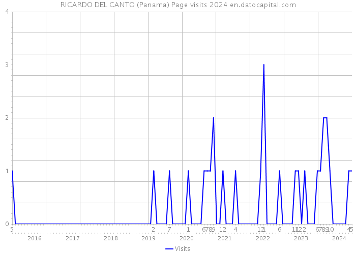 RICARDO DEL CANTO (Panama) Page visits 2024 