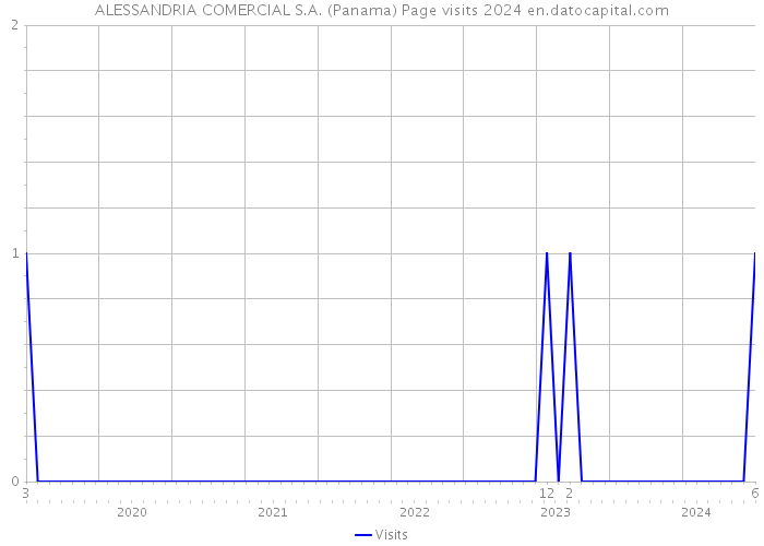 ALESSANDRIA COMERCIAL S.A. (Panama) Page visits 2024 