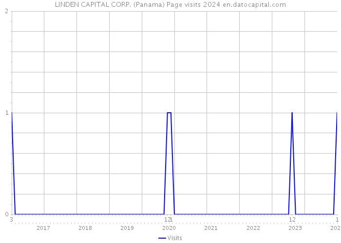 LINDEN CAPITAL CORP. (Panama) Page visits 2024 
