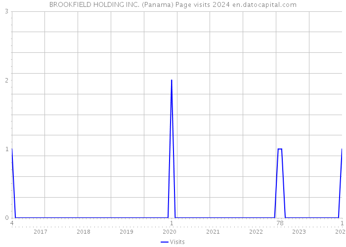 BROOKFIELD HOLDING INC. (Panama) Page visits 2024 