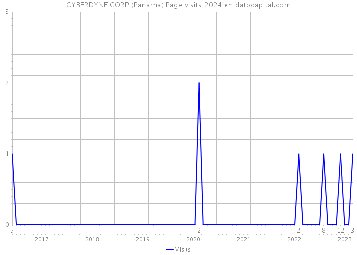 CYBERDYNE CORP (Panama) Page visits 2024 