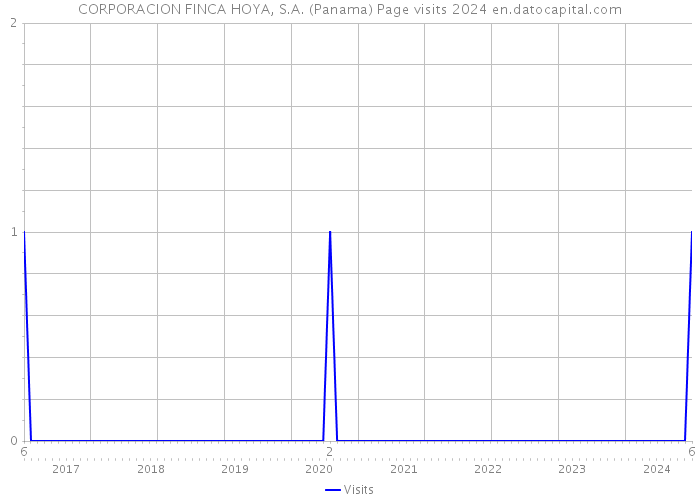 CORPORACION FINCA HOYA, S.A. (Panama) Page visits 2024 