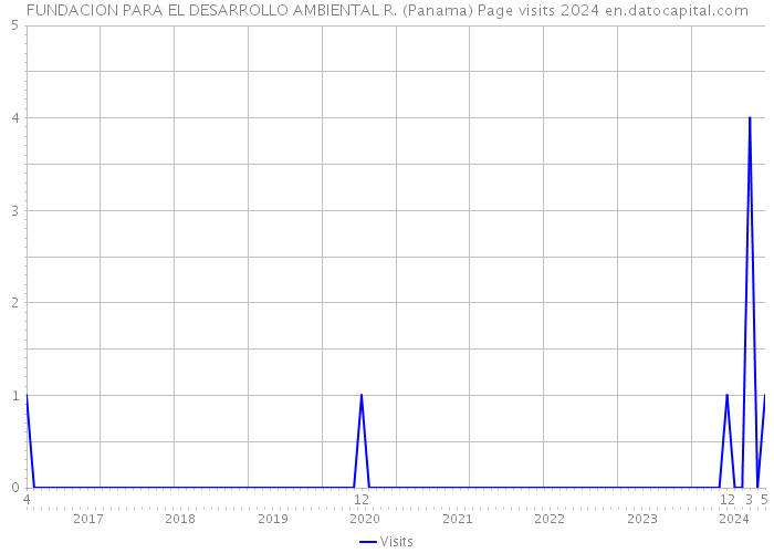 FUNDACION PARA EL DESARROLLO AMBIENTAL R. (Panama) Page visits 2024 
