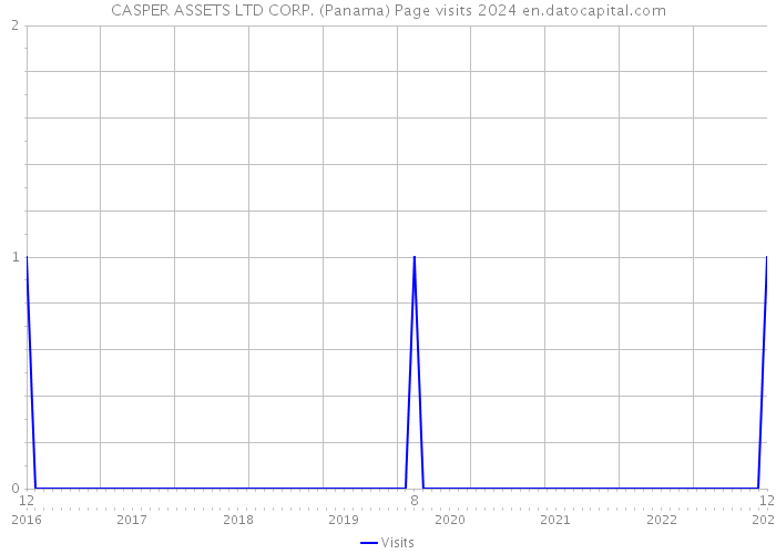 CASPER ASSETS LTD CORP. (Panama) Page visits 2024 