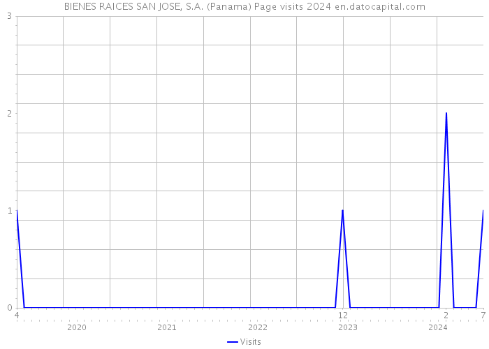 BIENES RAICES SAN JOSE, S.A. (Panama) Page visits 2024 