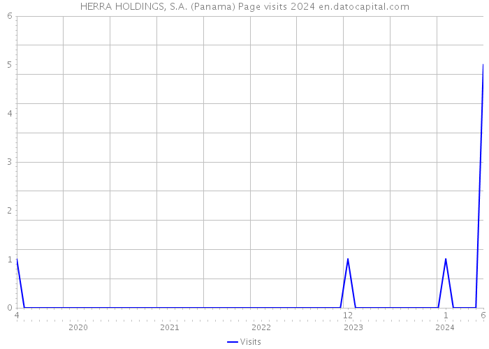 HERRA HOLDINGS, S.A. (Panama) Page visits 2024 