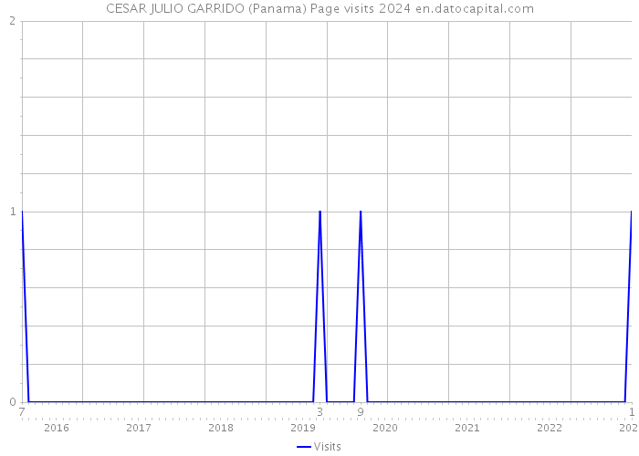 CESAR JULIO GARRIDO (Panama) Page visits 2024 