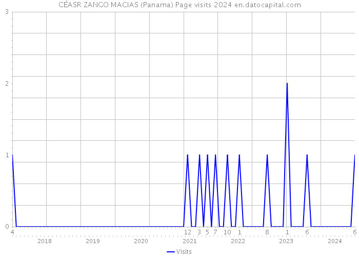 CÉASR ZANGO MACIAS (Panama) Page visits 2024 
