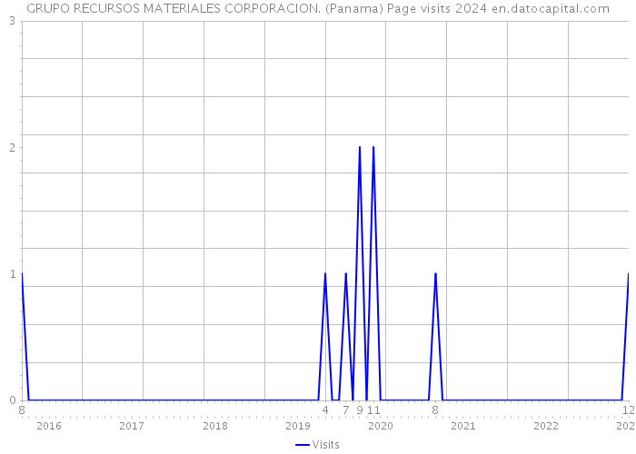 GRUPO RECURSOS MATERIALES CORPORACION. (Panama) Page visits 2024 