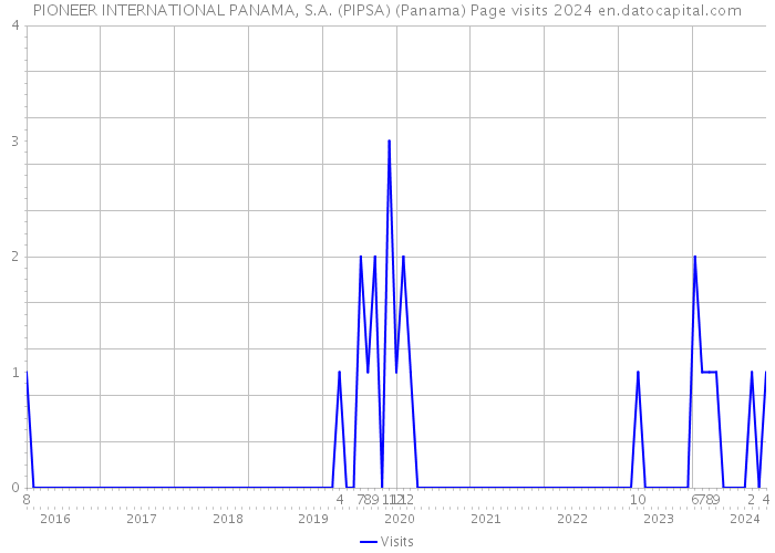 PIONEER INTERNATIONAL PANAMA, S.A. (PIPSA) (Panama) Page visits 2024 