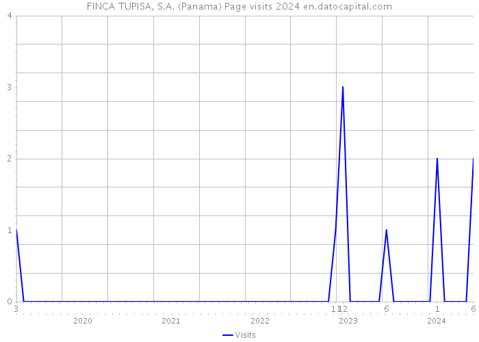 FINCA TUPISA, S.A. (Panama) Page visits 2024 
