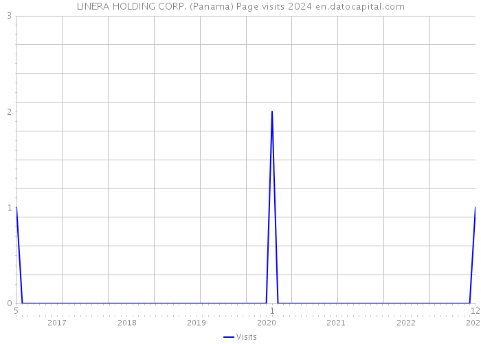 LINERA HOLDING CORP. (Panama) Page visits 2024 
