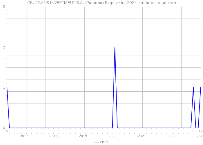 GRUTRANS INVESTMENT S.A. (Panama) Page visits 2024 