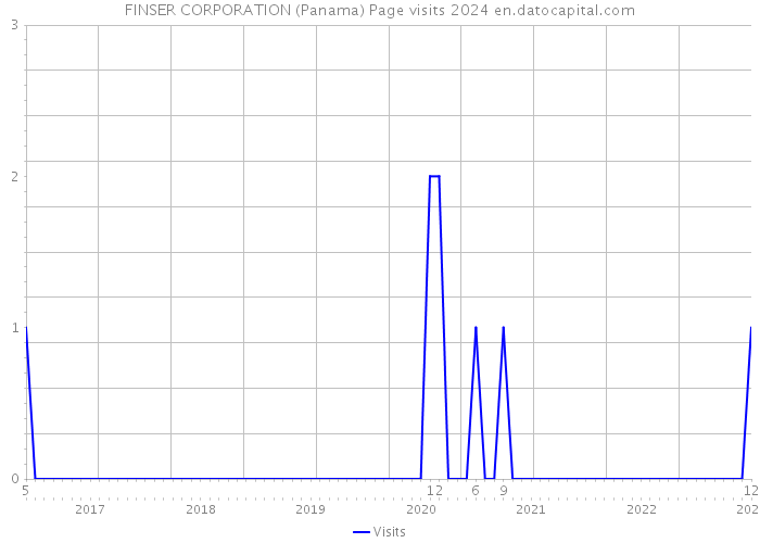 FINSER CORPORATION (Panama) Page visits 2024 