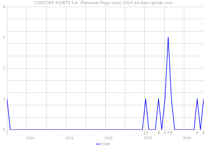 CONCORP ASSETS S.A. (Panama) Page visits 2024 