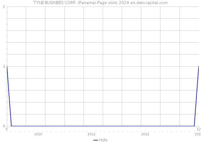 TYNE BUSINEES CORP. (Panama) Page visits 2024 