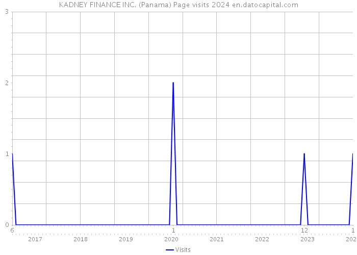 KADNEY FINANCE INC. (Panama) Page visits 2024 