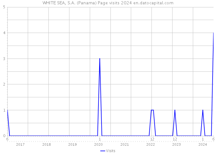 WHITE SEA, S.A. (Panama) Page visits 2024 