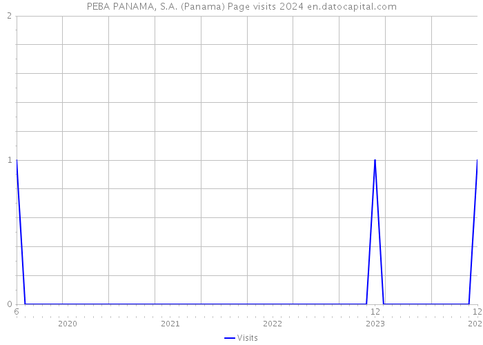 PEBA PANAMA, S.A. (Panama) Page visits 2024 