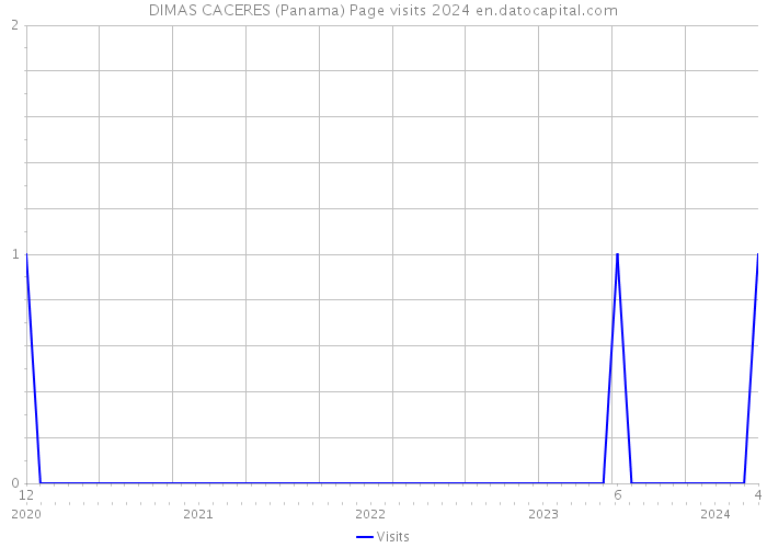 DIMAS CACERES (Panama) Page visits 2024 