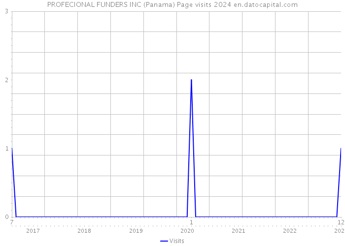 PROFECIONAL FUNDERS INC (Panama) Page visits 2024 