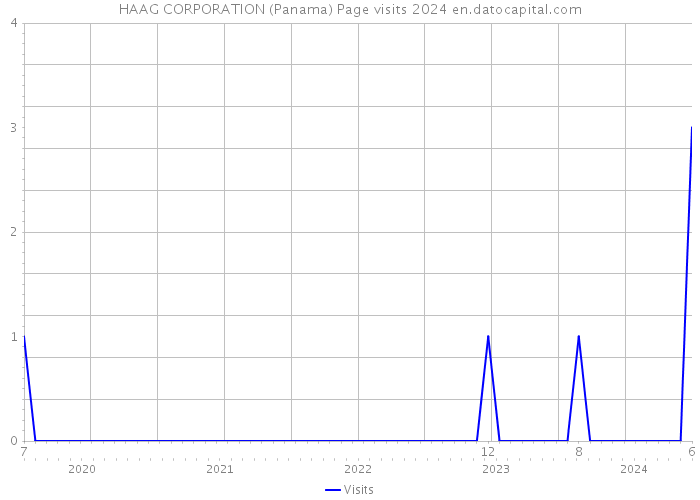 HAAG CORPORATION (Panama) Page visits 2024 