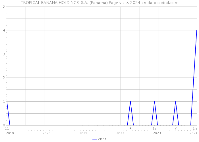 TROPICAL BANANA HOLDINGS, S.A. (Panama) Page visits 2024 