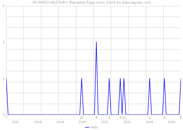 RICARDO HAZOURY (Panama) Page visits 2024 