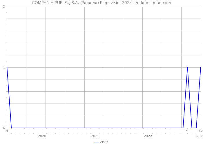 COMPANIA PUBLEX, S.A. (Panama) Page visits 2024 
