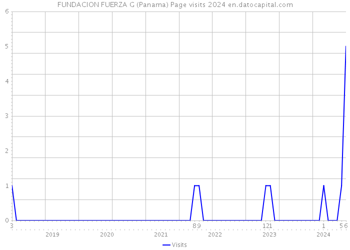 FUNDACION FUERZA G (Panama) Page visits 2024 