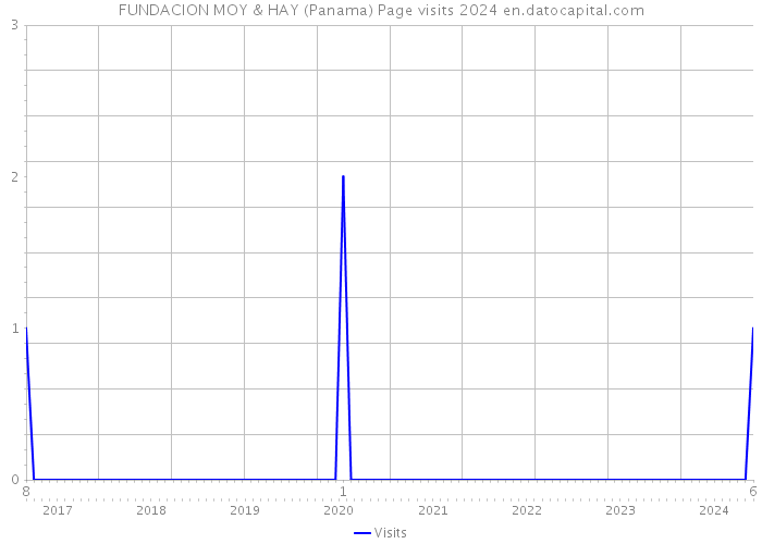 FUNDACION MOY & HAY (Panama) Page visits 2024 