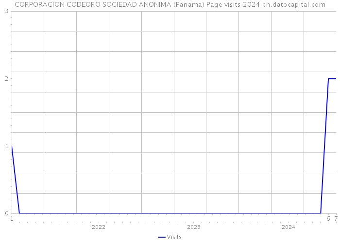 CORPORACION CODEORO SOCIEDAD ANONIMA (Panama) Page visits 2024 