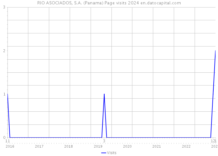 RIO ASOCIADOS, S.A. (Panama) Page visits 2024 