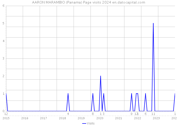 AARON MARAMBIO (Panama) Page visits 2024 
