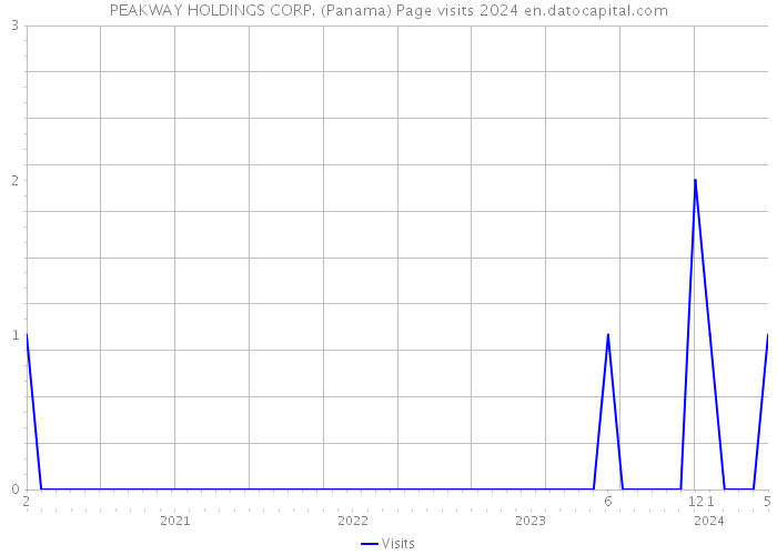 PEAKWAY HOLDINGS CORP. (Panama) Page visits 2024 