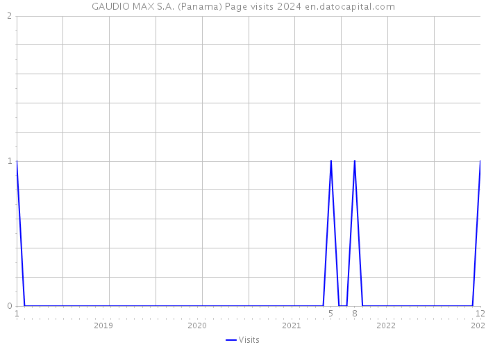 GAUDIO MAX S.A. (Panama) Page visits 2024 