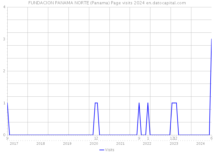 FUNDACION PANAMA NORTE (Panama) Page visits 2024 