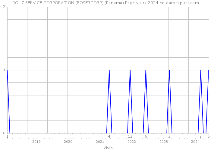 ROLIZ SERVICE CORPORATION (ROSERCORP) (Panama) Page visits 2024 
