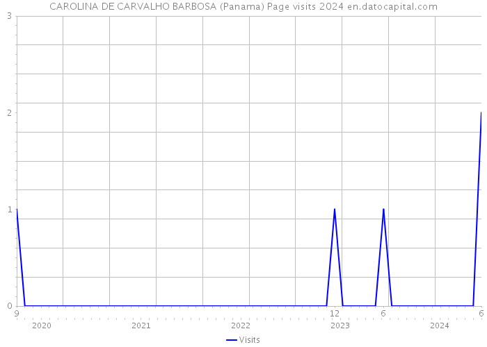 CAROLINA DE CARVALHO BARBOSA (Panama) Page visits 2024 