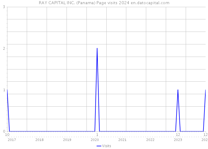 RAY CAPITAL INC. (Panama) Page visits 2024 